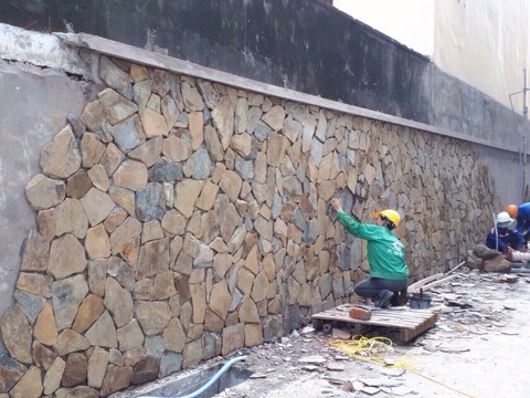 đá rối đa sắc ốp tường